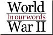 WWII In Our Words logo